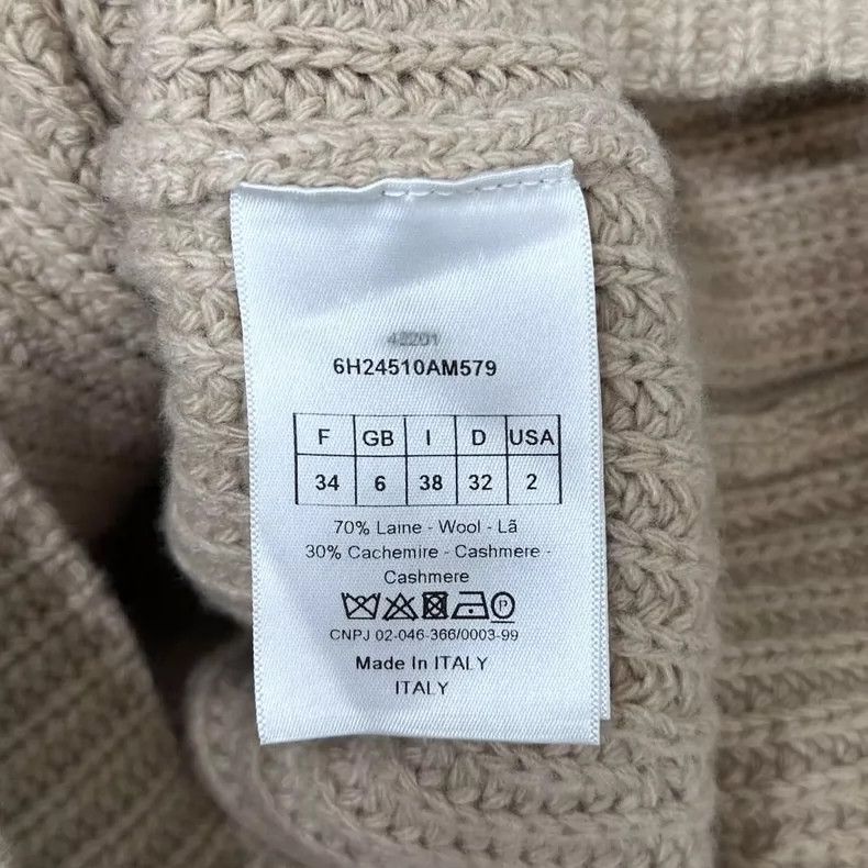 Dior Dior Cashmere High Neck Knit Sweater Size S / US 4 / IT 40 - 5 Thumbnail