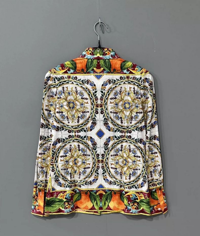 Versace Floral Pattern Versace Button-Up Shirt Size M / US 6-8 / IT 42-44 - 2 Thumbnail