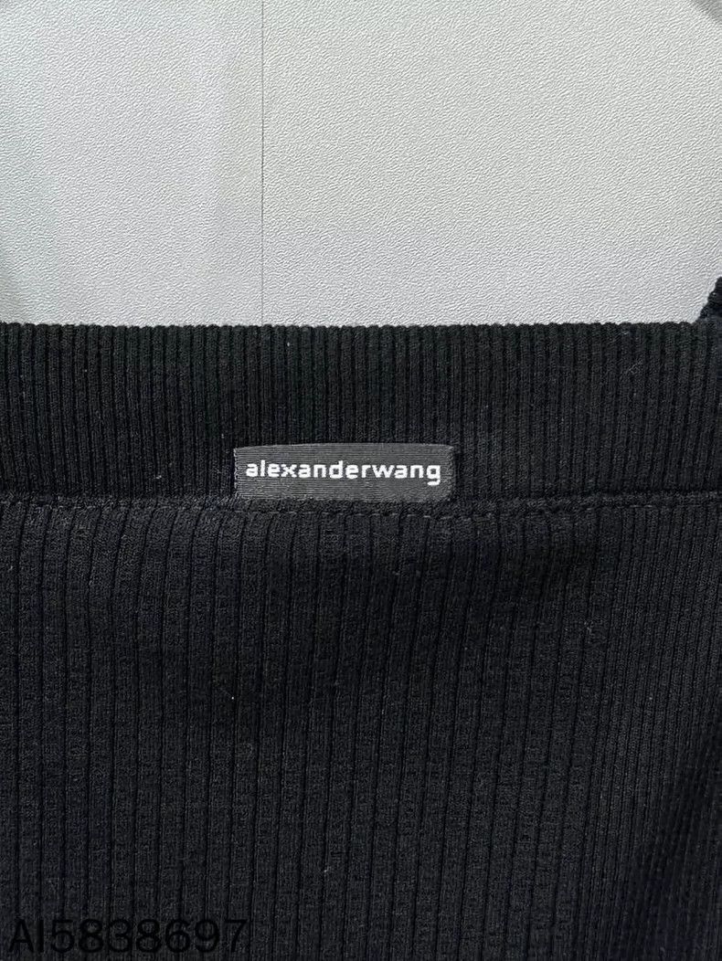 Alexander Wang Alexander Wang Black Cropped Tank Top Size XS / US 0-2 / IT 36-38 - 5 Thumbnail