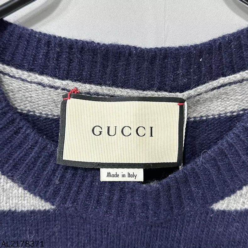 Gucci Gucci Rainbow Striped Gray Blue Sweater Size S / US 4 / IT 40 - 6 Thumbnail