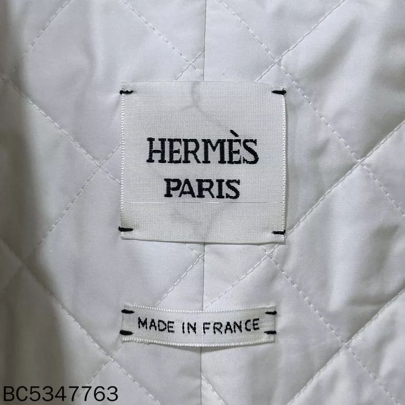 Hermes Beige Leather Autumn Winter Coat Size XS / US 0-2 / IT 36-38 - 5 Thumbnail