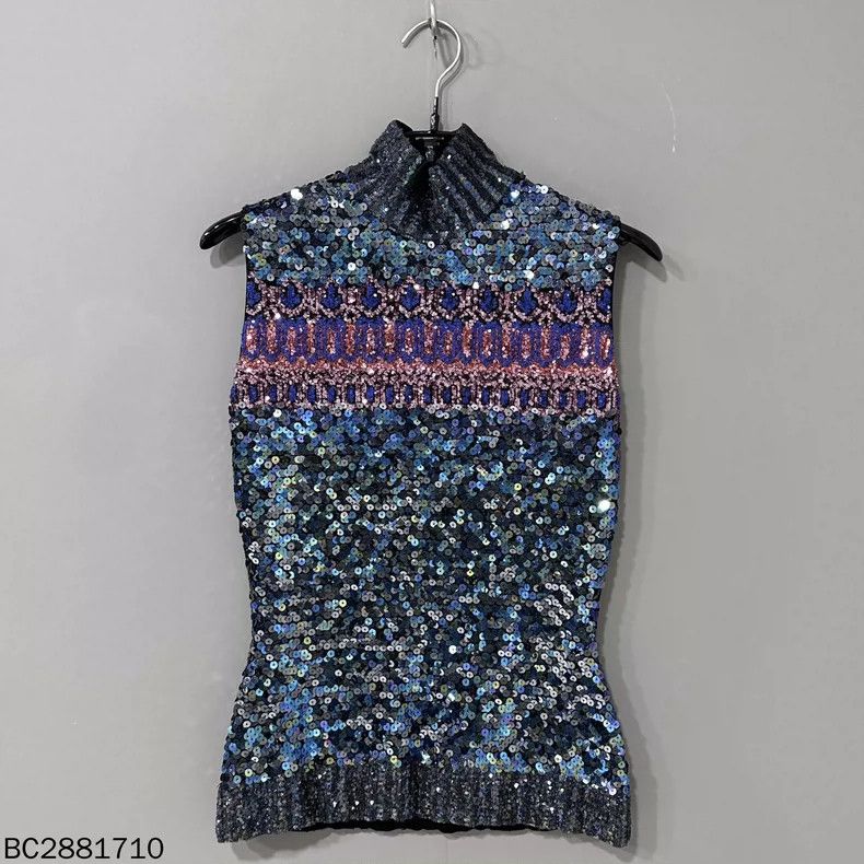 Dior Sleeveless Sequin Top by Dior Size S / US 4 / IT 40 - 3 Thumbnail