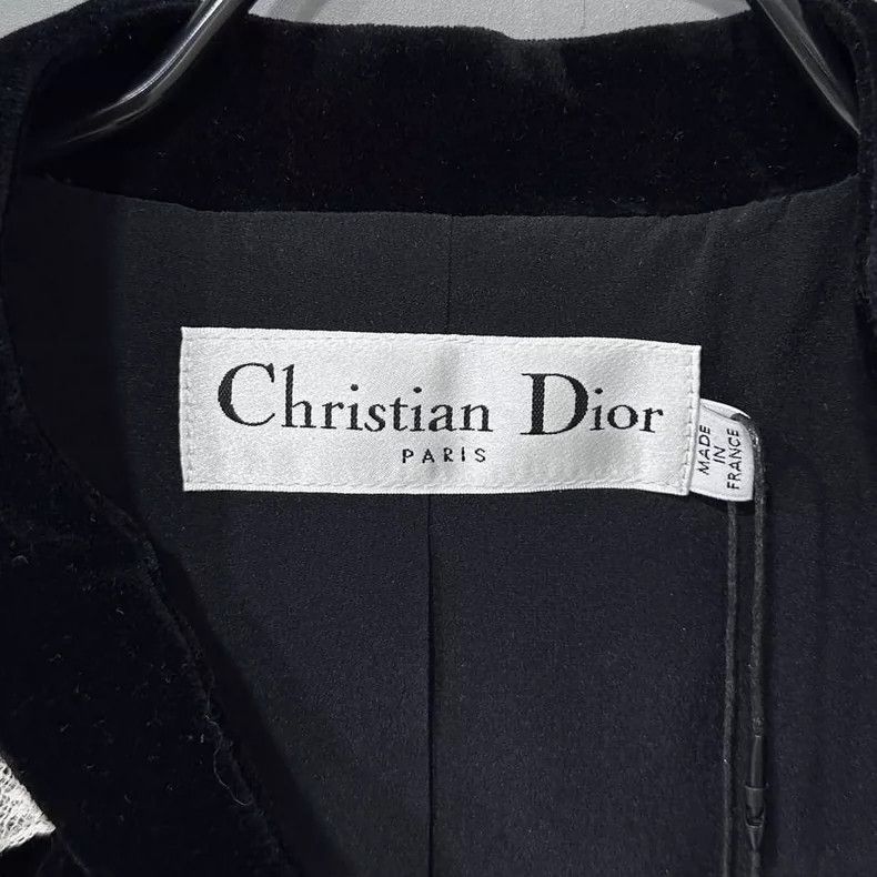 Dior Luxurious Velvet Lace Collar Jacket Size XS / US 0-2 / IT 36-38 - 4 Thumbnail
