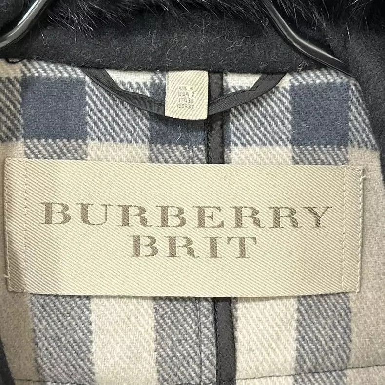 Burberry Burberry Wool Coat with Fur Collar Size XS / US 0-2 / IT 36-38 - 4 Thumbnail