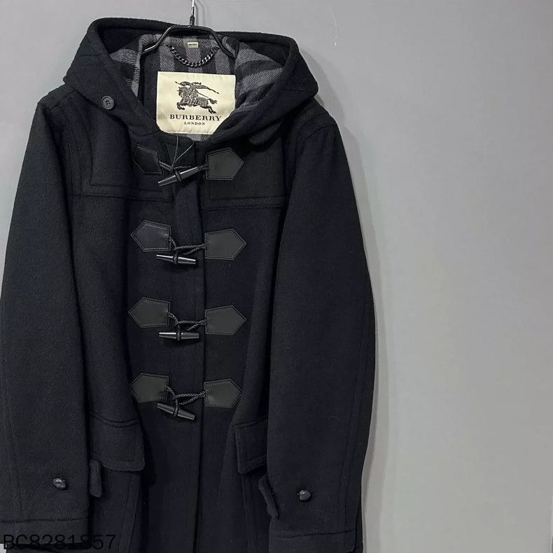 Burberry Burberry Black Duffle Coat with Hood Size XL / US 12-14 / IT 48-50 - 2 Thumbnail