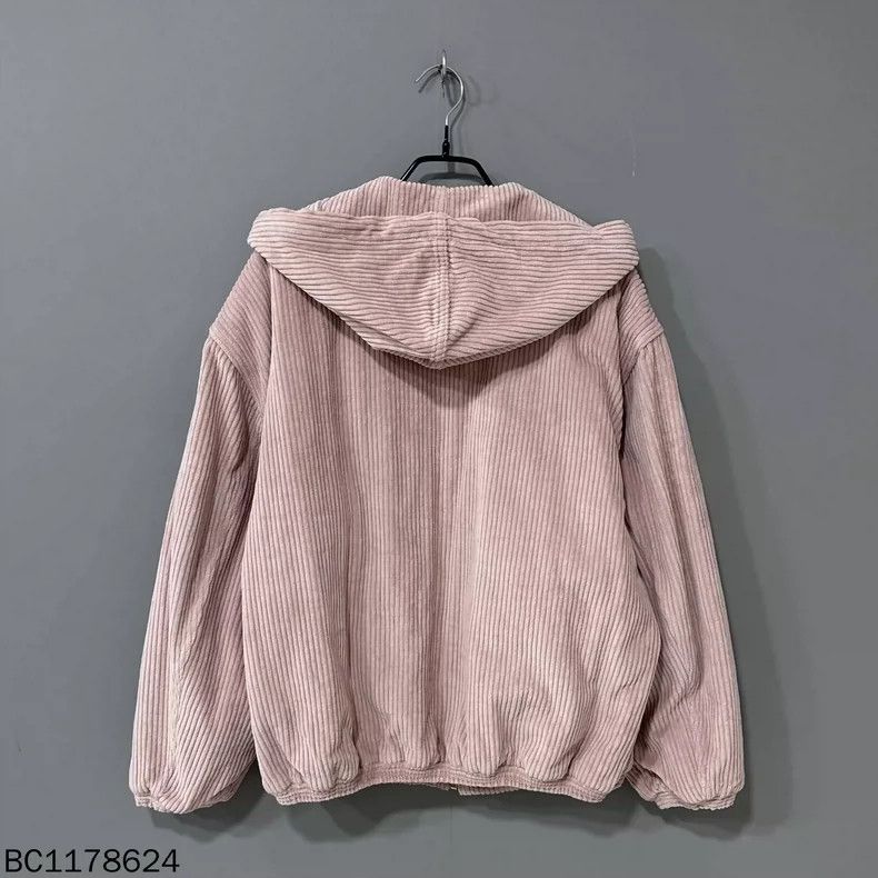 Celine Pink Corduroy Celine Hooded Jacket Size M / US 6-8 / IT 42-44 - 3 Thumbnail