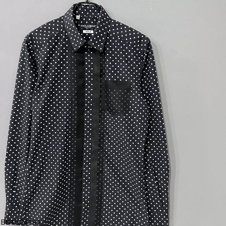 Dolce & Gabbana Dolce & Gabbana Black Polka Dot Shirt Size S / US 4 / IT 40 - 2 Thumbnail
