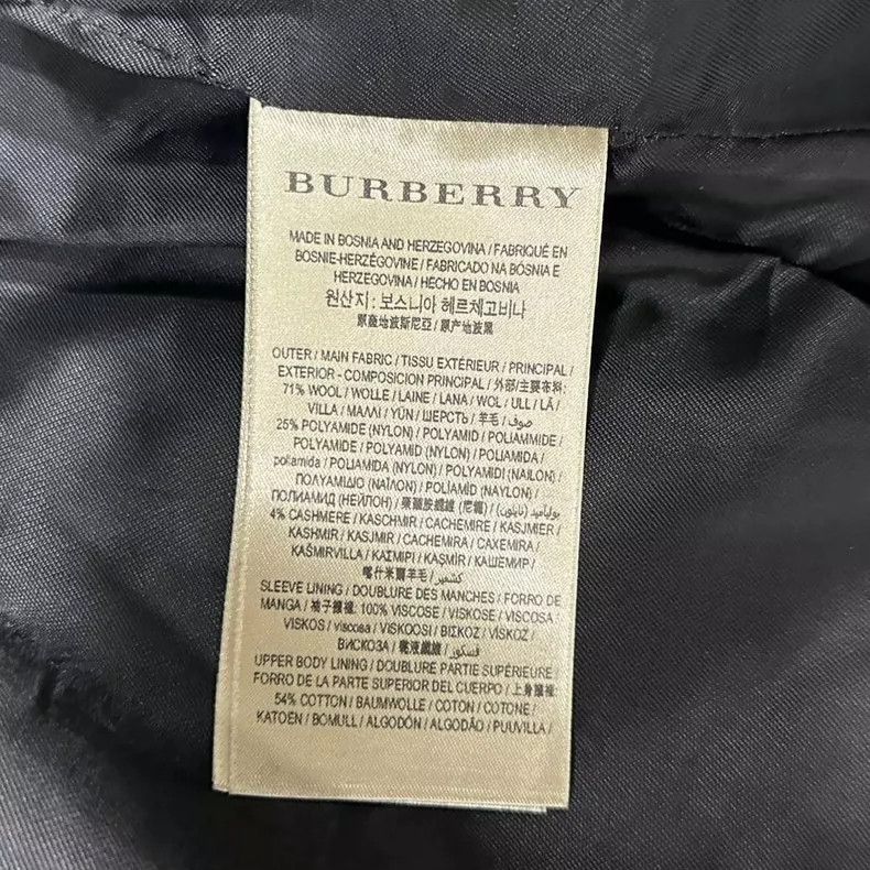 Burberry Black Wool Coat by Burberry Size S / US 4 / IT 40 - 5 Thumbnail