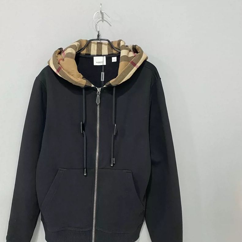 Burberry Classic Check Hooded Zip Jacket Size XXS / US 00 / IT 34 - 2 Thumbnail