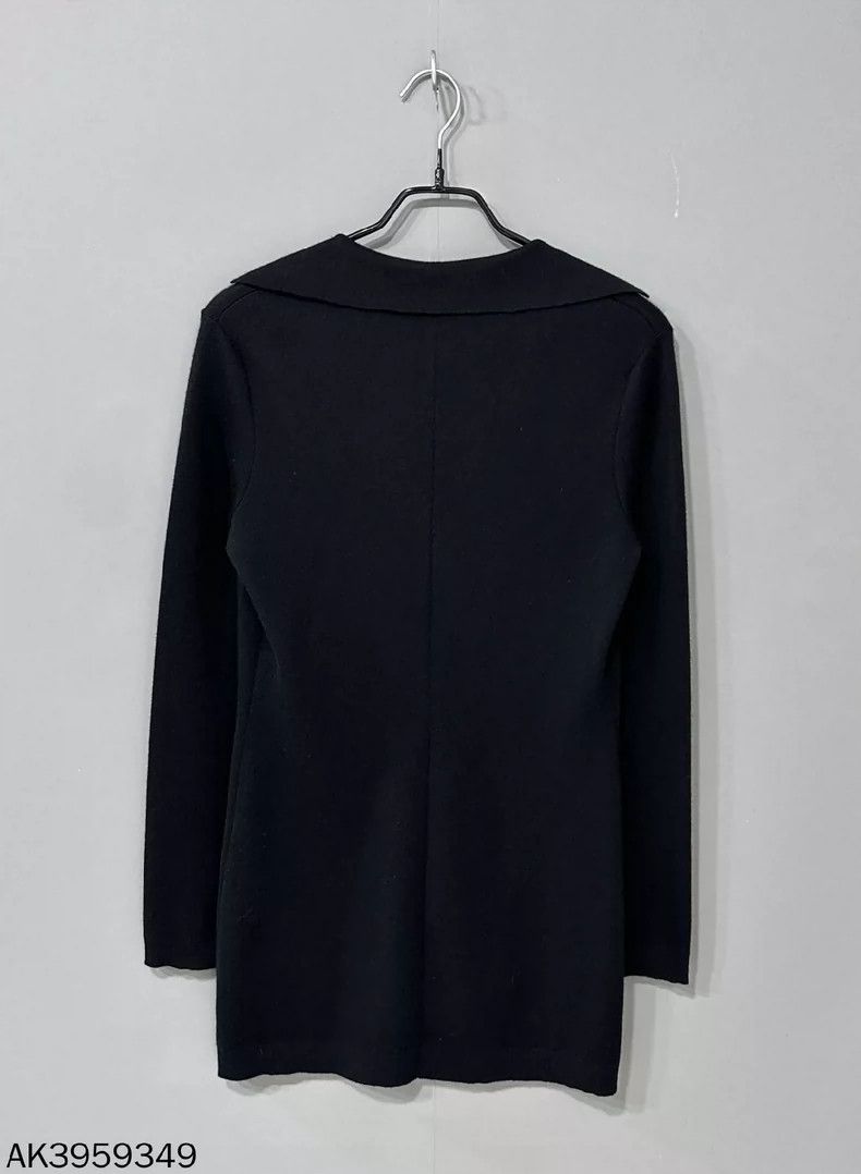 Saint Laurent Paris Saint Laurent Black Long Sleeve Dress Size S / US 4 / IT 40 - 3 Thumbnail