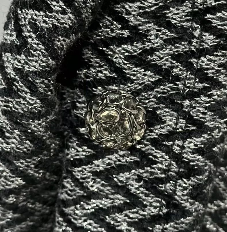 Chanel Chanel Handcrafted Coat with Silver Thread Size XS / US 0-2 / IT 36-38 - 5 Thumbnail
