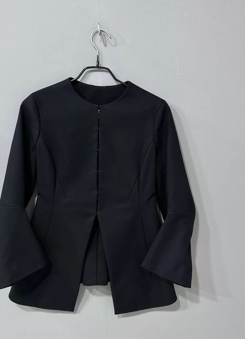 Dior Black Waist-Defined Suit Jacket by Dior Size XS / US 0-2 / IT 36-38 - 3 Thumbnail