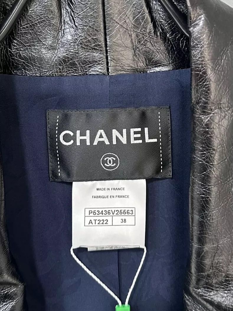 Chanel Blue Collar Button Coat by Chanel Size M / US 6-8 / IT 42-44 - 5 Thumbnail