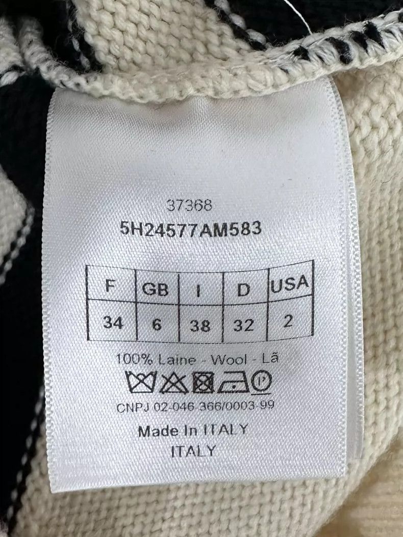 Dior Irregular Knit Sweater by Dior Size XS / US 0-2 / IT 36-38 - 5 Thumbnail