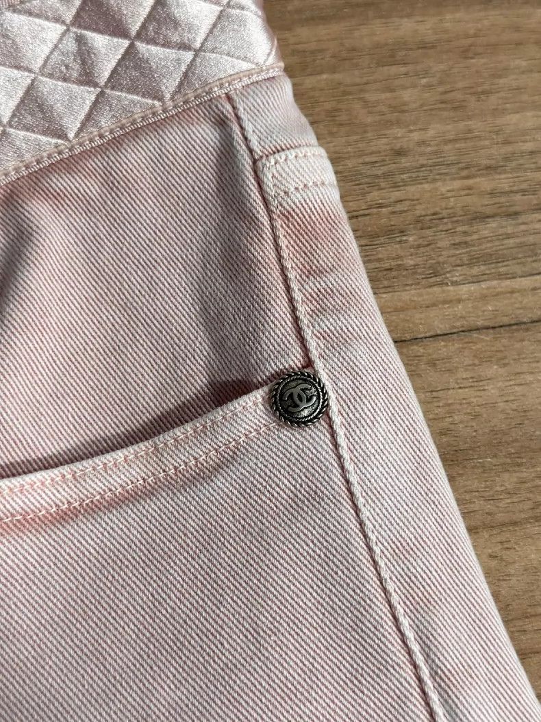 Chanel Pink Quilted Long Pants by Chanel Size 36" / US 14 / IT 50 - 9 Thumbnail