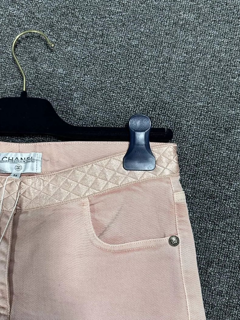 Chanel Pink Quilted Long Pants by Chanel Size 36" / US 14 / IT 50 - 8 Thumbnail