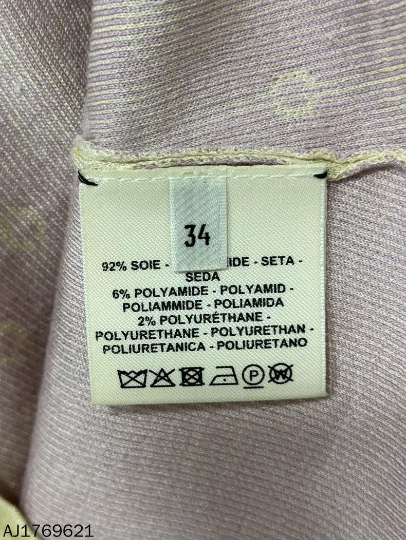 Hermes Knitted Short Sleeve Top with Purple Trim Size XS / US 0-2 / IT 36-38 - 6 Thumbnail