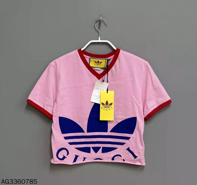 Gucci Gucci Adidas Pink Short Sleeve T-Shirt Size XS / US 0-2 / IT 36-38 - 2 Thumbnail