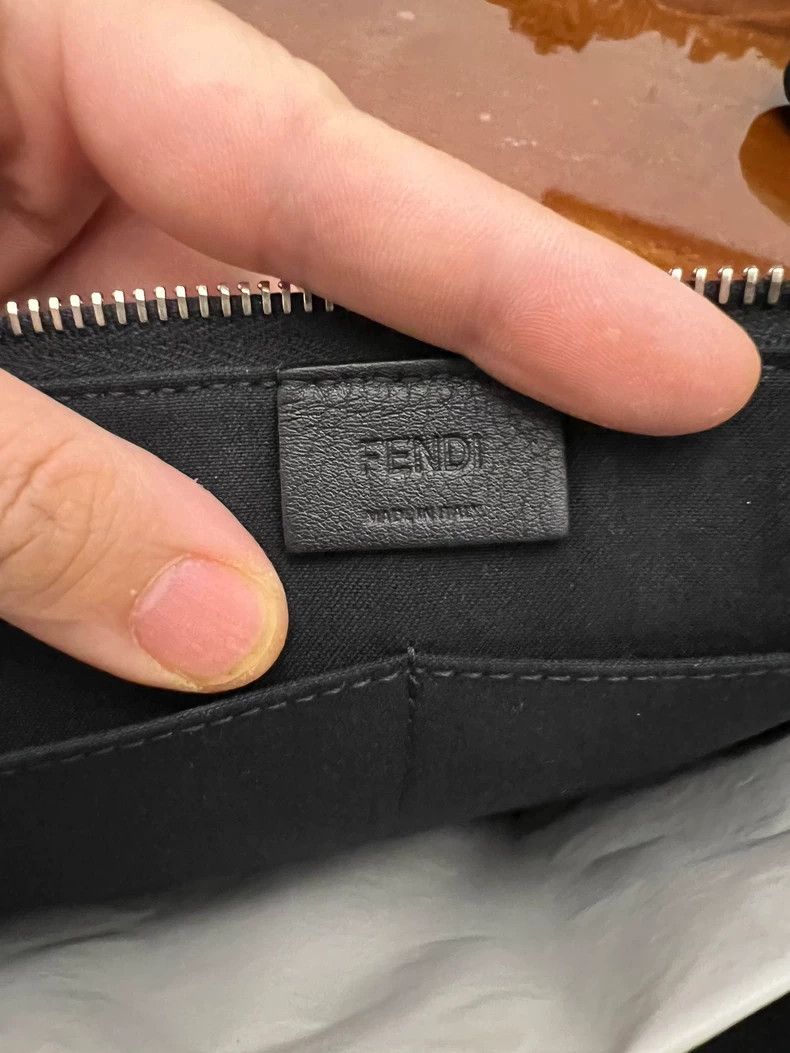 Fendi Fendi Large Clutch Handbag with Fur Detail Size ONE SIZE - 7 Thumbnail