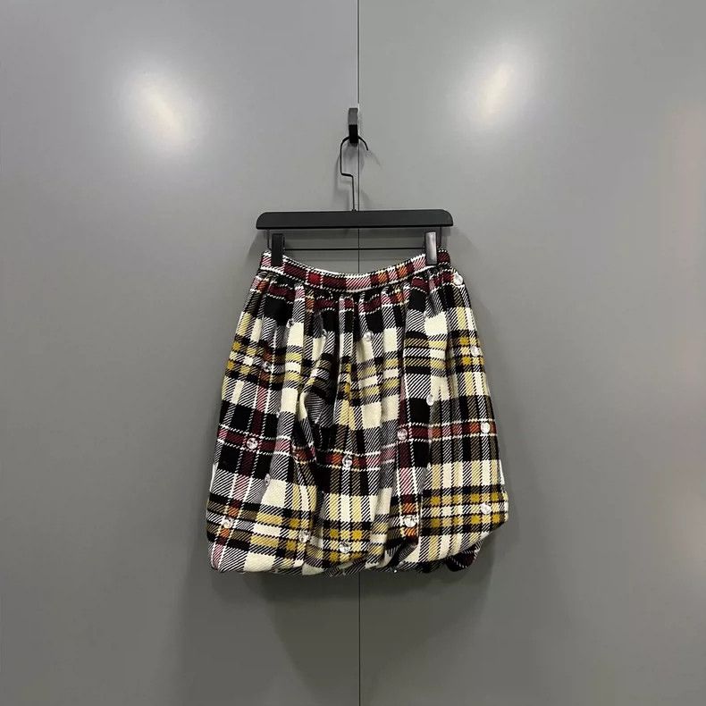 Miu Miu Miu Miu Diamond Checkered Skirt Size 38 Size 38" / US 16 / IT 52 - 2 Thumbnail