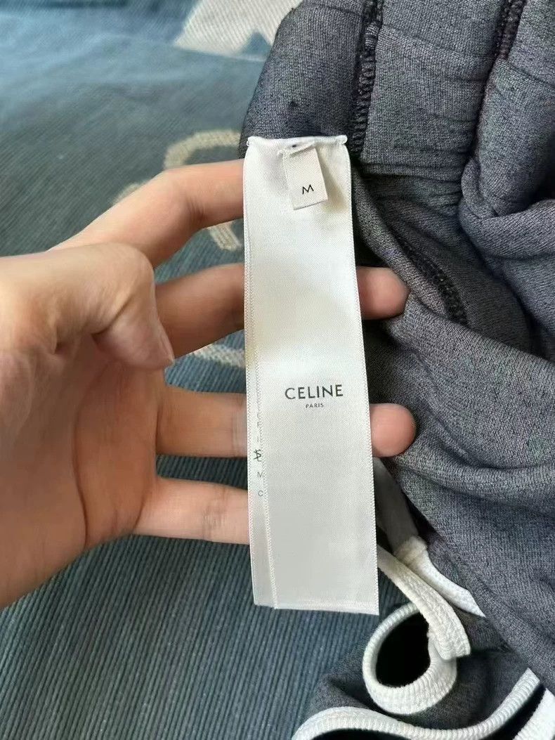 Celine Black Celine Jumpsuit with White Stripes Size 23" - 4 Thumbnail