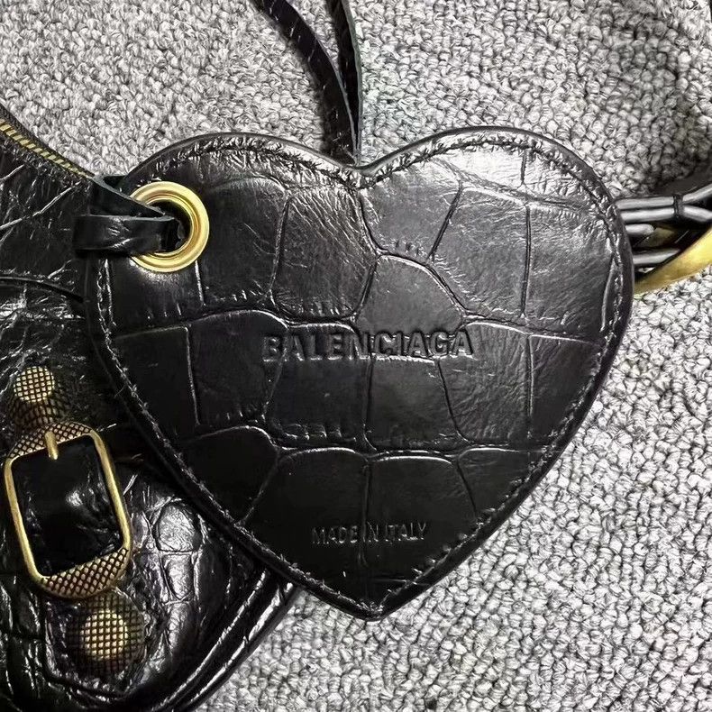 Balenciaga Balenciaga Black Gold Studded Biker Bag Size ONE SIZE - 4 Thumbnail