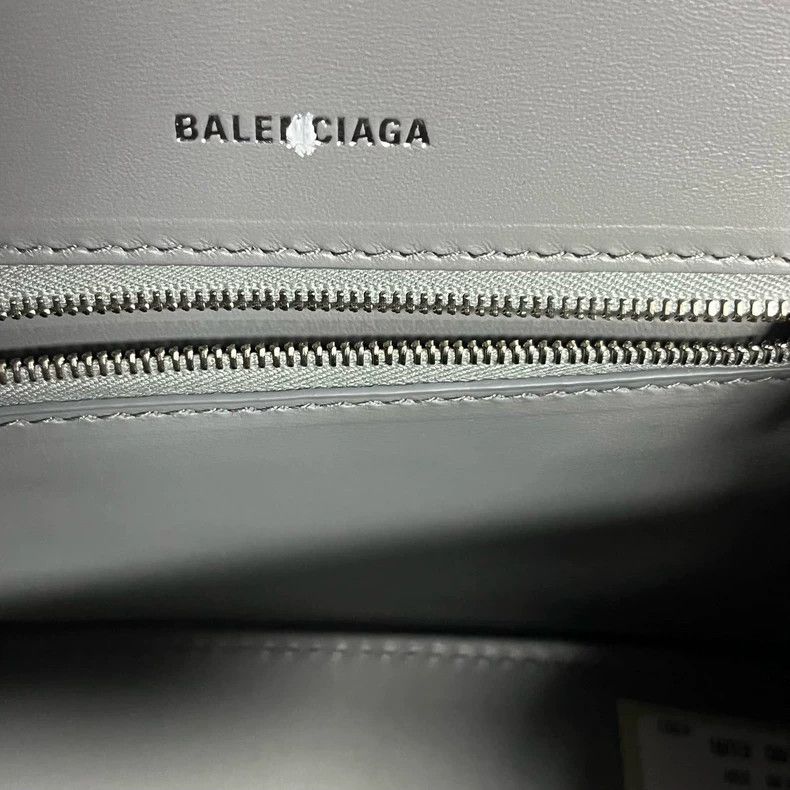 Balenciaga Balenciaga Gray Crocodile Leather Hourglass Bag Size ONE SIZE - 6 Thumbnail