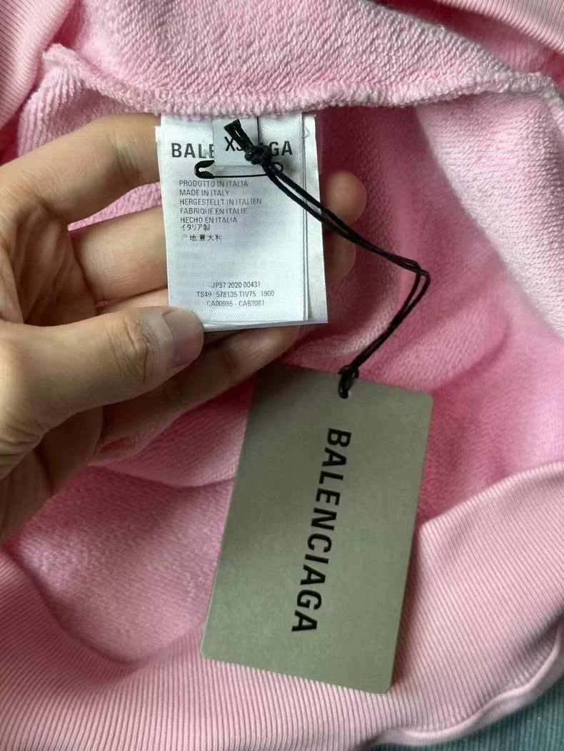 Balenciaga Balenciaga Pink Crew Hoodie Size XS / US 0-2 / IT 36-38 - 3 Thumbnail