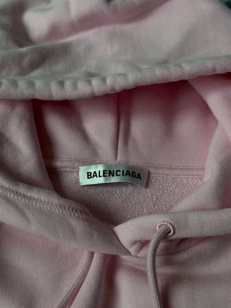 Balenciaga Balenciaga Pink Crew Hoodie Size XS / US 0-2 / IT 36-38 - 4 Thumbnail