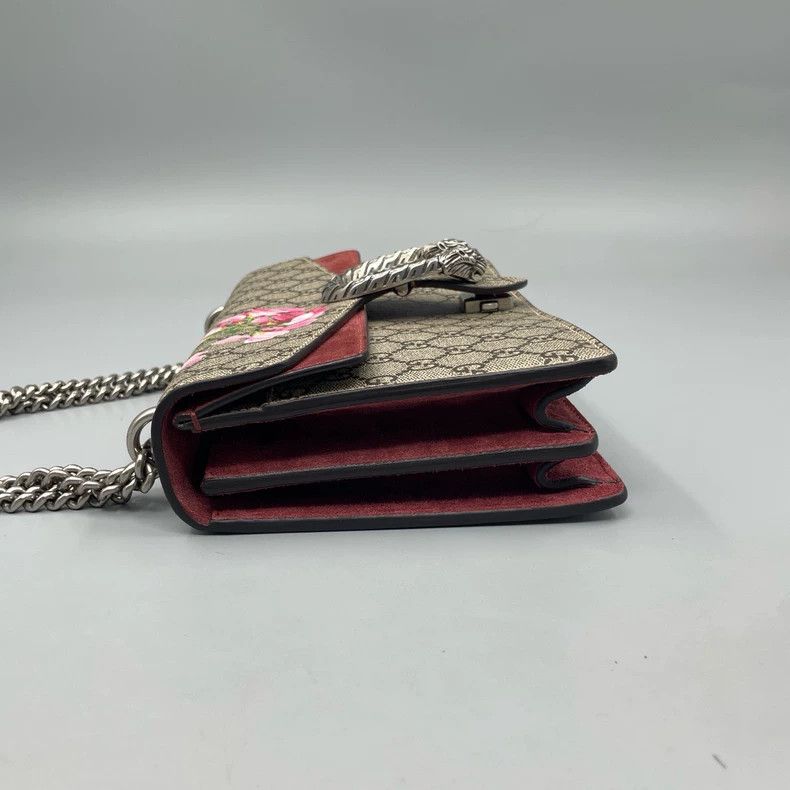 Gucci Gucci Floral Shoulder Bag with Snake Buckle Size ONE SIZE - 4 Thumbnail