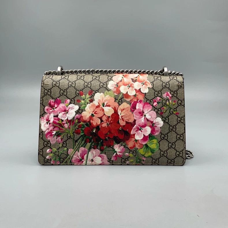 Gucci Gucci Floral Shoulder Bag with Snake Buckle Size ONE SIZE - 2 Thumbnail