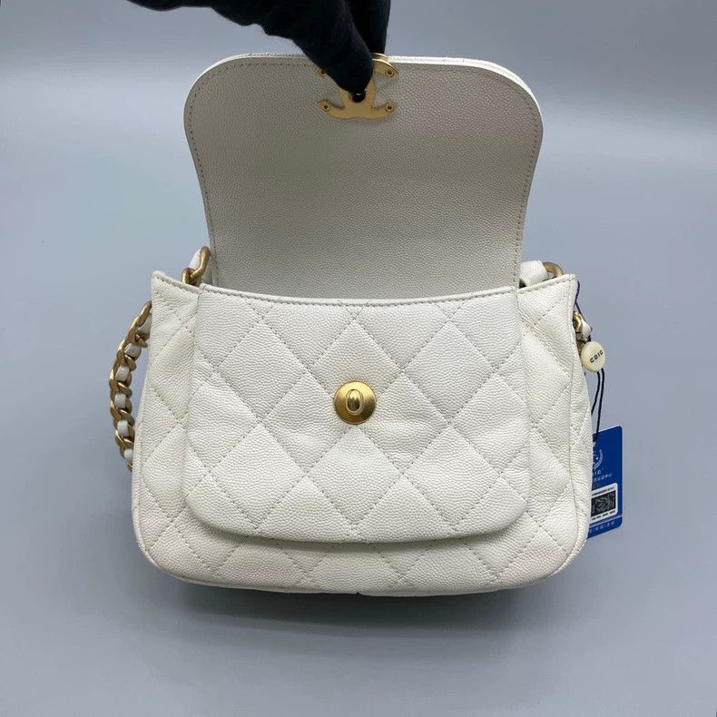 Chanel Chanel Quilted Crossbody Handbag with Gold Chain Size ONE SIZE - 8 Thumbnail