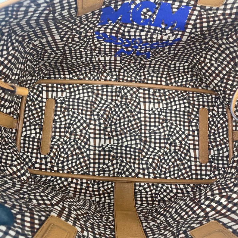 MCM MCM Classic Cognac Shopping Shoulder Bag Size ONE SIZE - 9 Thumbnail