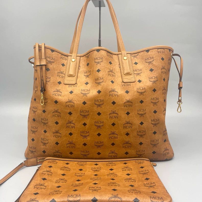 MCM MCM Classic Cognac Shopping Shoulder Bag Size ONE SIZE - 2 Thumbnail