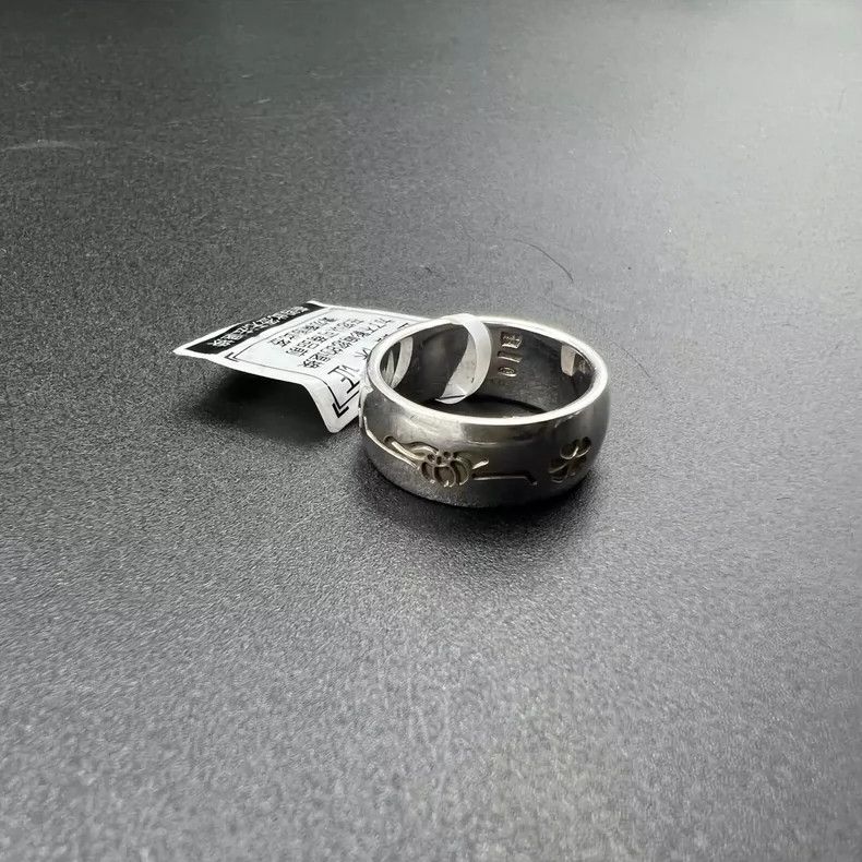 BVLGARI Silver Ring Size 55 Charity Edition
