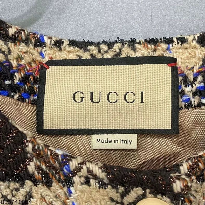 Gucci Gucci Plaid Knit Jacket with Button Closure Size M / US 6-8 / IT 42-44 - 4 Thumbnail