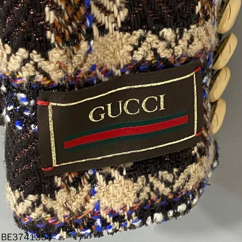 Gucci Gucci Plaid Knit Jacket with Button Closure Size M / US 6-8 / IT 42-44 - 6 Thumbnail