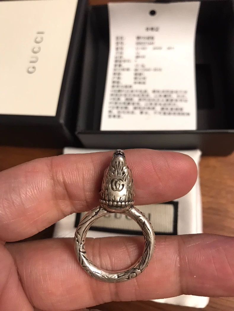 Gucci Gucci Wolf Head Ring and Bracelet Set Size ONE SIZE - 8 Thumbnail