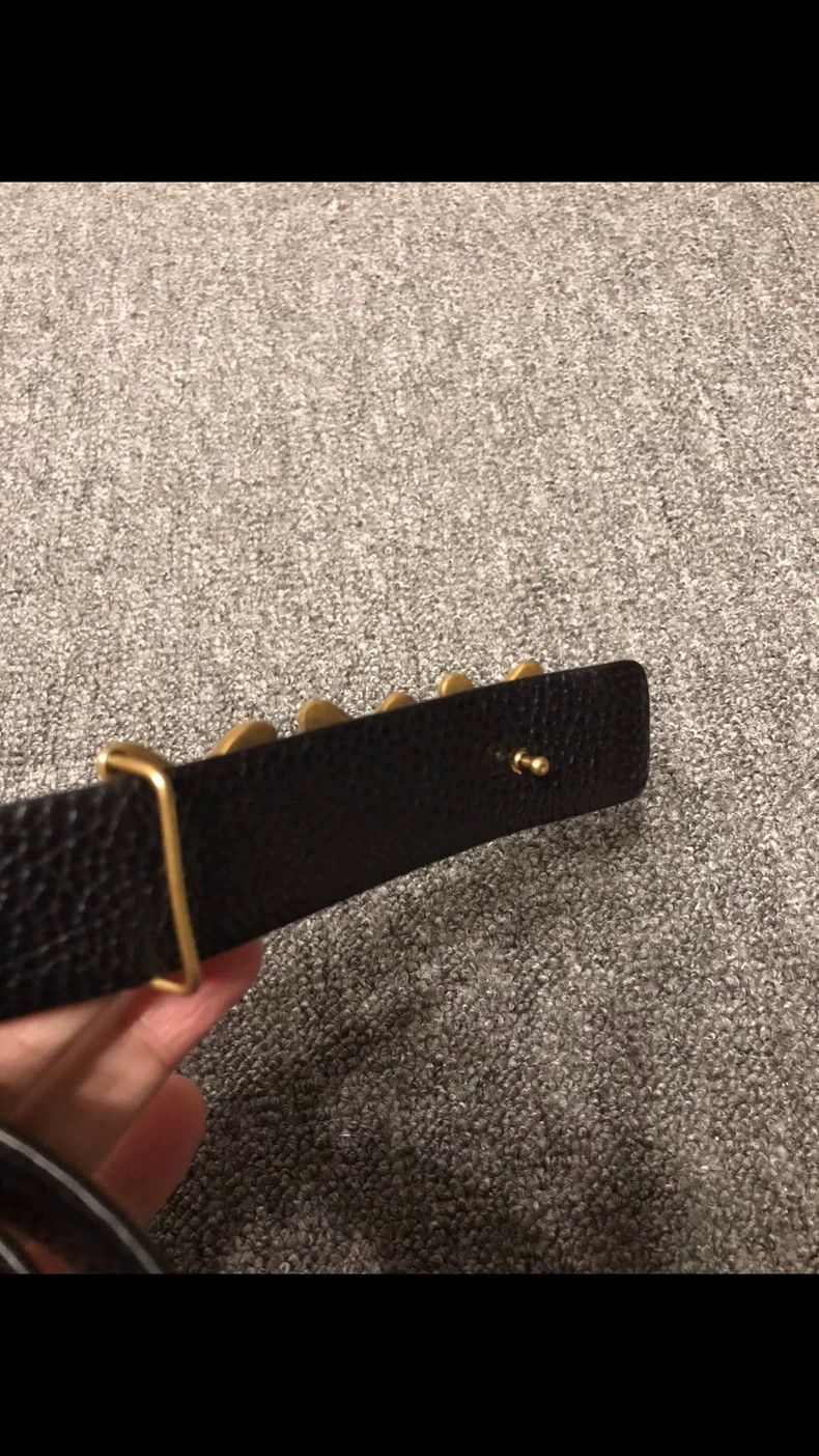 Ermenegildo Zegna Ermenegildo Zegna Belt with Gold Metal Head Size ONE SIZE - 3 Thumbnail