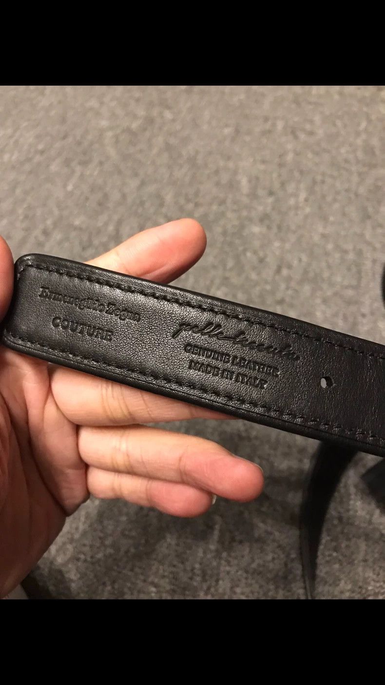 Ermenegildo Zegna Ermenegildo Zegna Belt with Gold Metal Head Size ONE SIZE - 7 Thumbnail