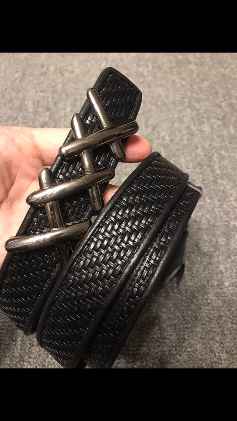 Ermenegildo Zegna Ermenegildo Zegna Belt with Gold Metal Head Size ONE SIZE - 8 Thumbnail