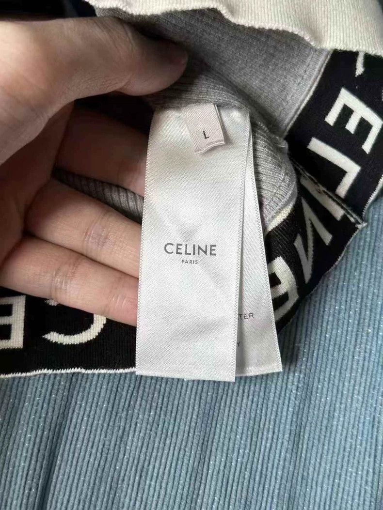 Celine Celine Gray Knit Tank Top Size L / US 10 / IT 46 - 3 Thumbnail