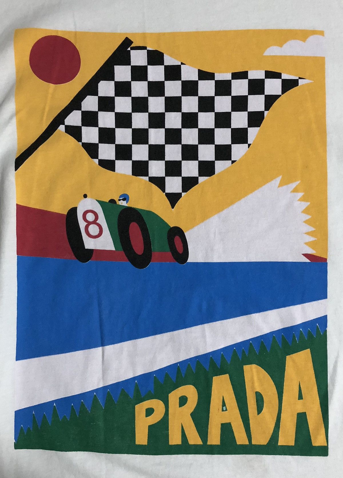 Prada Race Car T Shirt Grailed