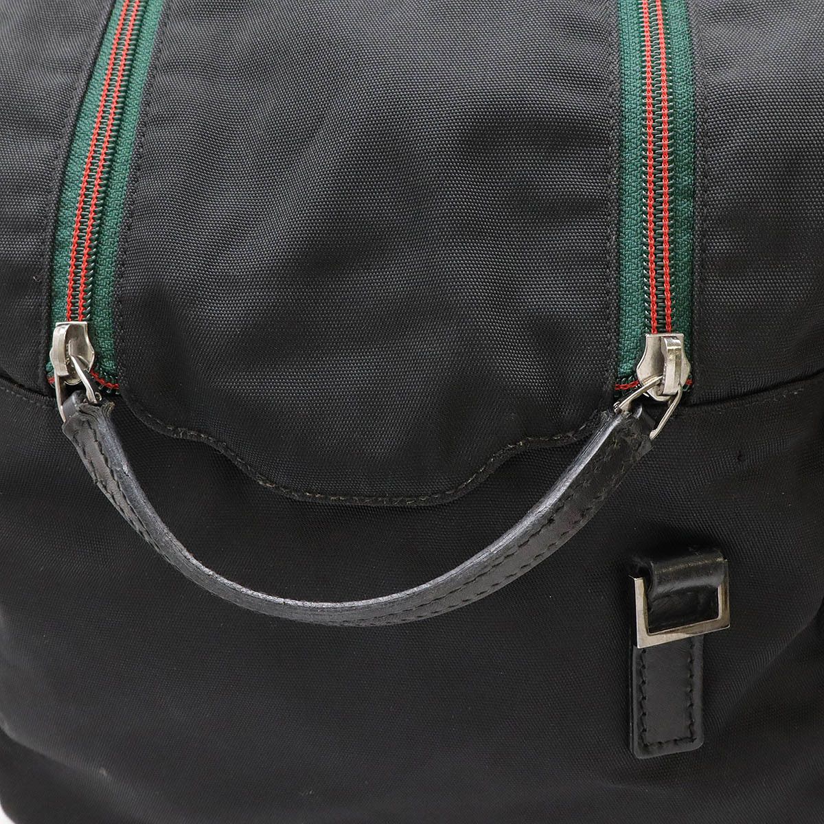 Gucci Gucci Gucci Boston Bag Nylon Canvas Leather 2way Bag Canvas Travel Bag 122325 Size ONE SIZE - 5 Thumbnail