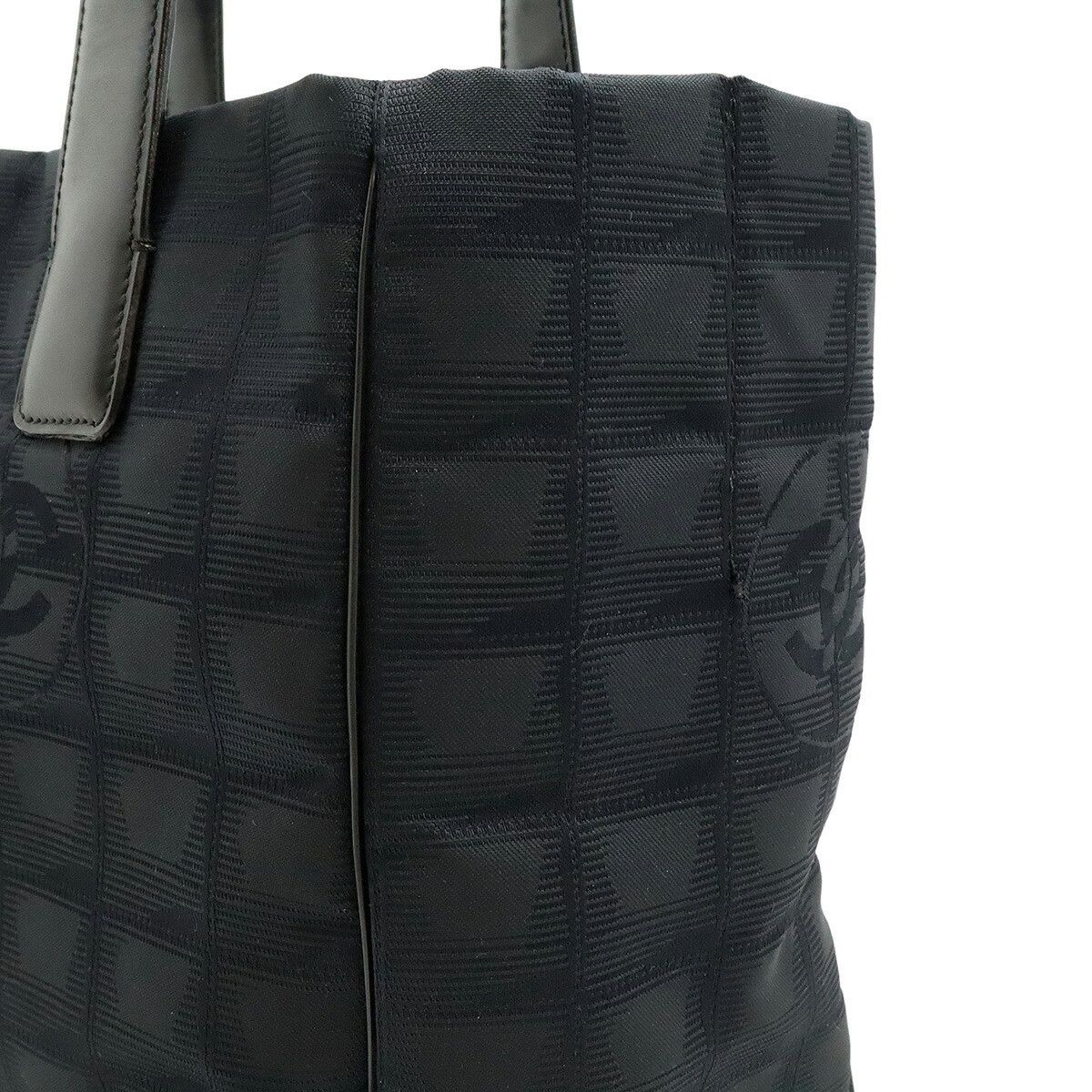 Chanel Chanel Chanel New Travel Line Nylon Jacquard 2way Bag Leather Shoulder Bag A20457 Size ONE SIZE - 8 Thumbnail