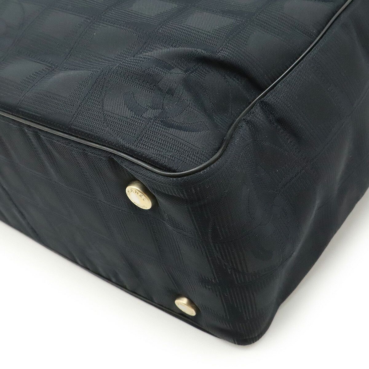 Chanel Chanel Chanel New Travel Line Nylon Jacquard 2way Bag Leather Shoulder Bag A20457 Size ONE SIZE - 3 Thumbnail
