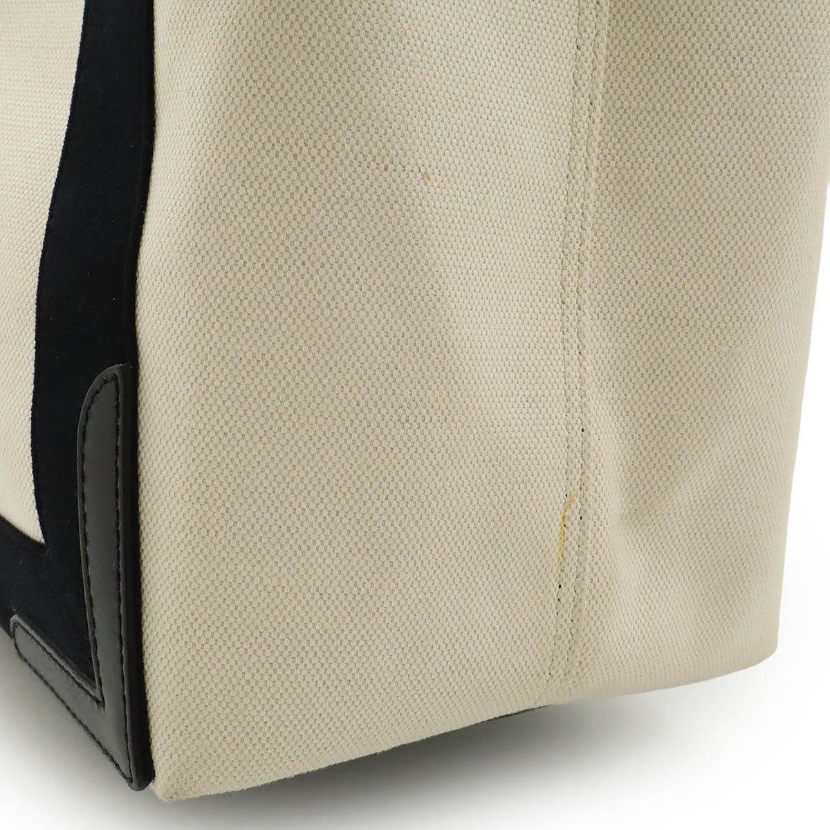 Balenciaga Balenciaga Balenciaga Navy Cabas Canvas Leather Tote Bag Canvas Tote Bag 339933 Size ONE SIZE - 6 Thumbnail