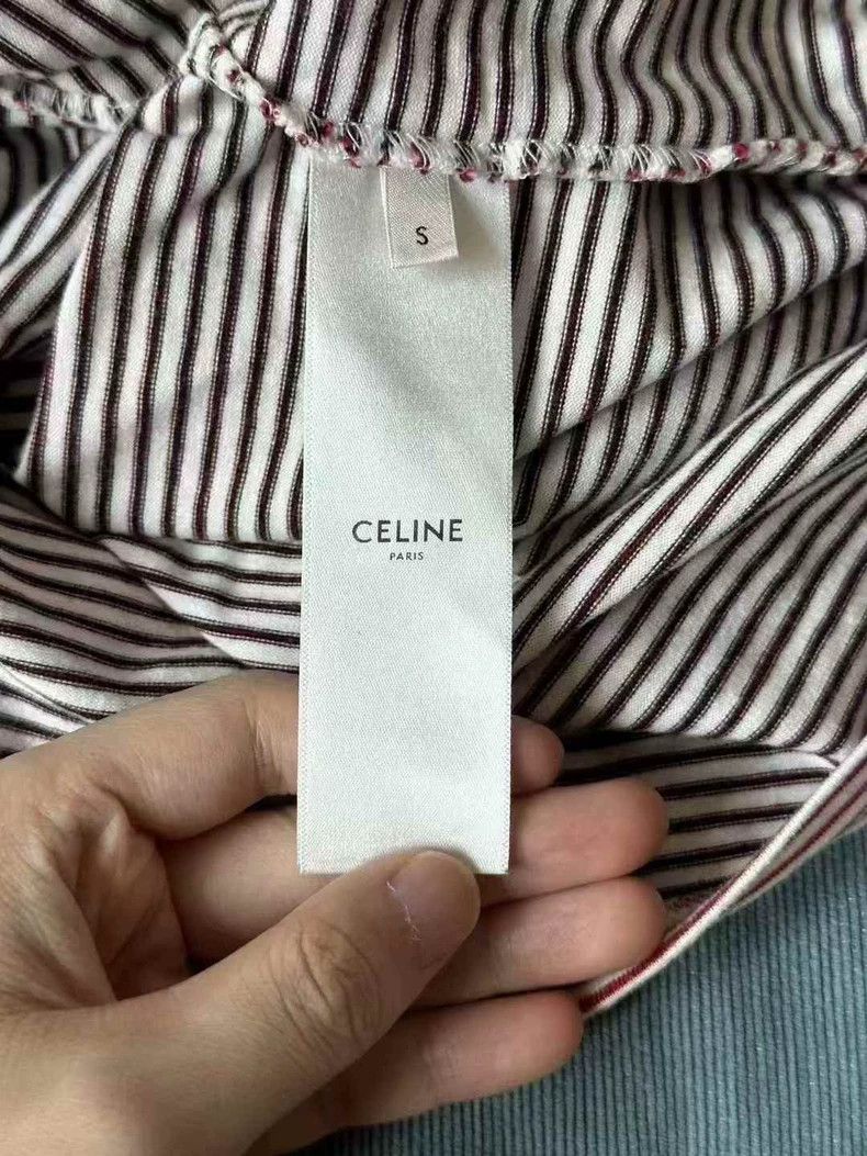 Celine Celine Striped Short Sleeve T-Shirt Size S / US 4 / IT 40 - 3 Thumbnail