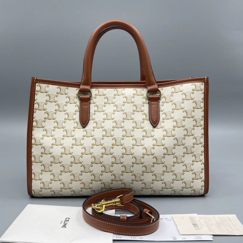 Celine Celine Cabas Tote Bag with Strap Size ONE SIZE - 2 Thumbnail