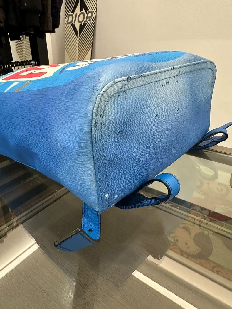 Moschino Moschino Blue Shoulder Backpack with Detailing Size ONE SIZE - 5 Thumbnail